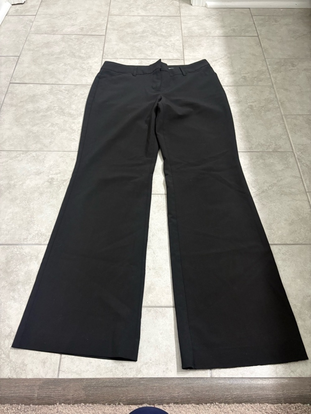 Express Design Studio Editor Women's Black Wide-Leg Dress Pants